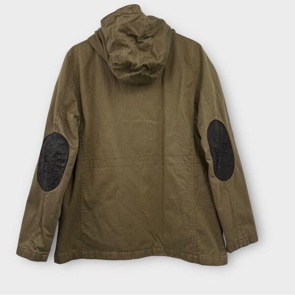 Topshop Duke Hooded Jacket in Army Green Women’s Size 12 - Picture 7 of 9